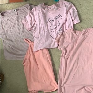 Pink t shirts